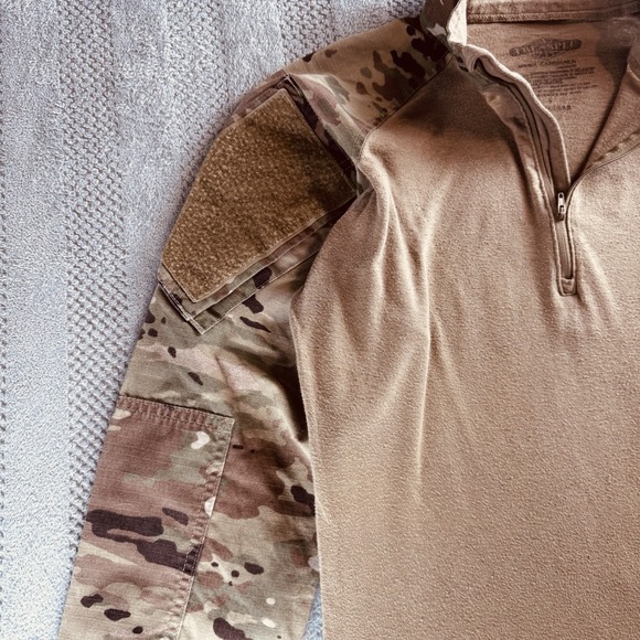 Tru-Spec Multicam/Coyote 1/4 Zip - Cordura Combat Shirt - Size Medium Regular - Picture 6 of 15